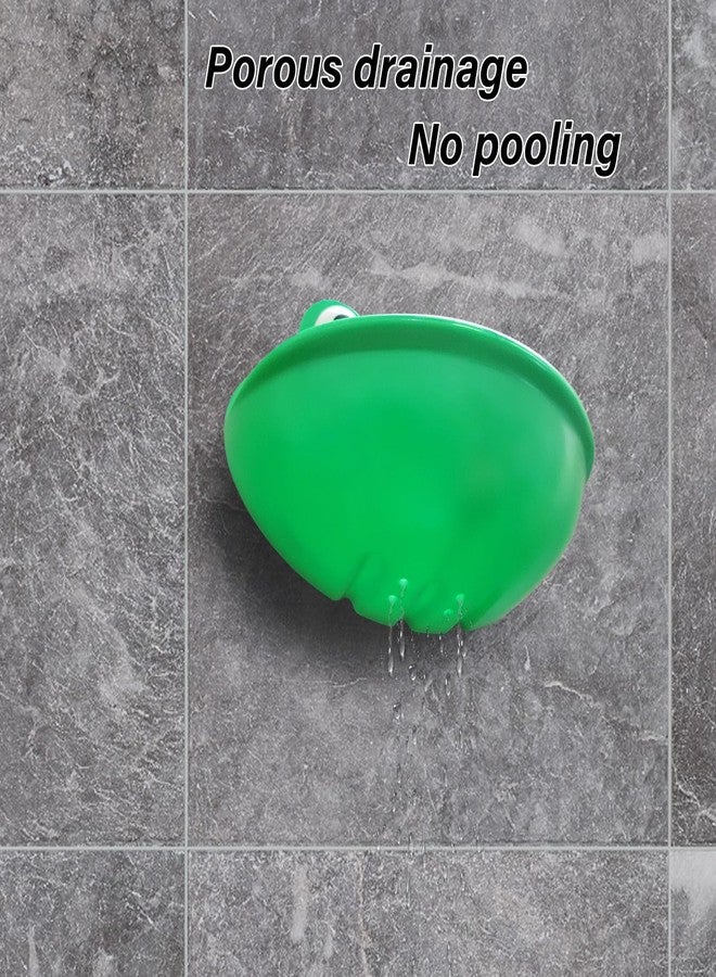 OWMOSYX Frog Habitat with Suction Cup, 2 Pcs Cute Fish Tank Accessories Frog Dish Holder Frog Decor Frog Terrarium Decor for Tree Frog Toad Tadpole, Plastic, Green - Image 4